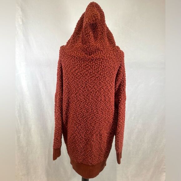 POL rust color popcorn knit oversized sweater size medium - Picture 7 of 10